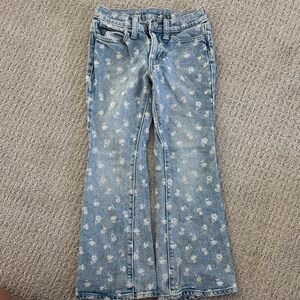 Old Navy Kids Light Blue Floral Jeans